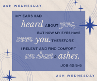 Lines and Squares Ash Wednesday Facebook post Image Preview