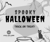 Spooky Halloween Facebook Post Design