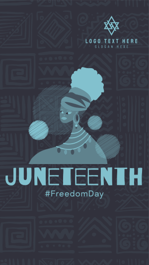 Celebrating Juneteenth Instagram story Image Preview