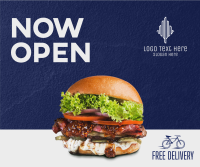 Burger Shop Opening Facebook post Image Preview