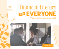 Financial Literacy Podcast Facebook Post Image Preview