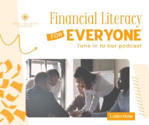 Financial Literacy Podcast Facebook post Image Preview