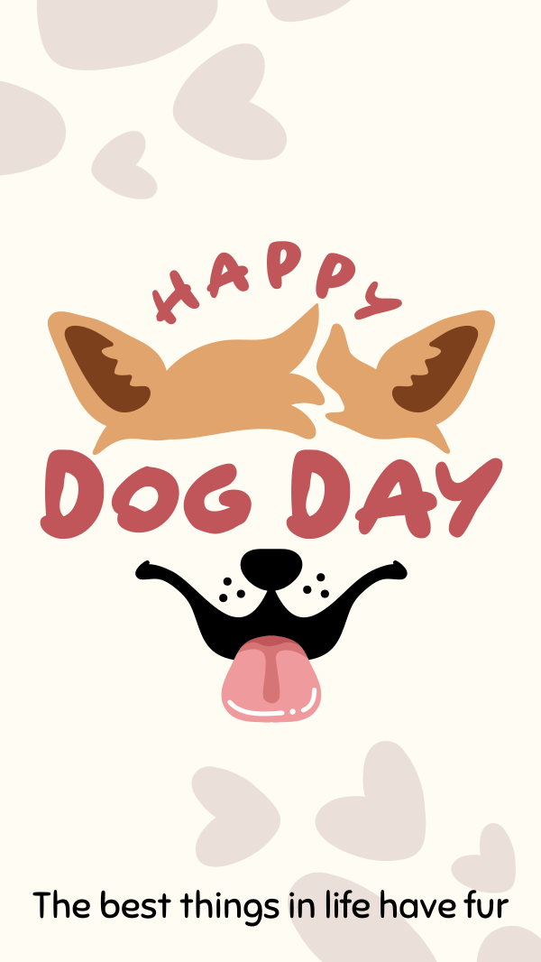 Dog Day Face Instagram Story Design Image Preview