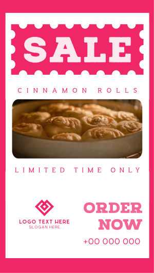 Cinnamon Rolls Sale Facebook story Image Preview