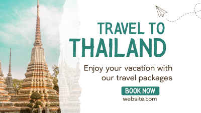 Thailand Travel Facebook event cover Image Preview
