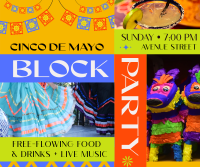 Cinco de Mayo Block Party Facebook post Image Preview