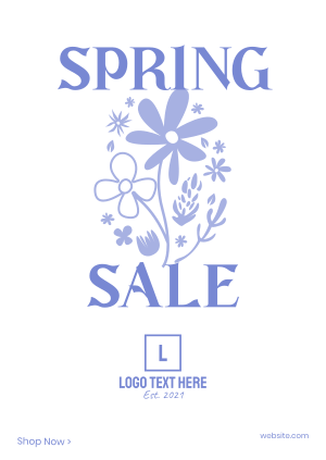 Flower Spring Sale Poster