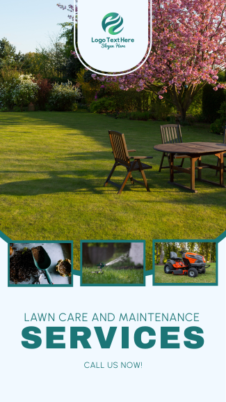Lawn Care Collage Facebook story