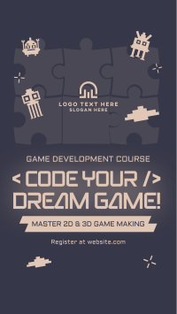 Game Making Course Instagram Reel Design