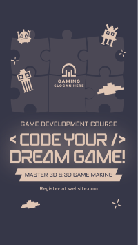 Game Making Course Instagram Reel Image Preview