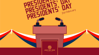 Presidents Day Podium Facebook event cover Image Preview