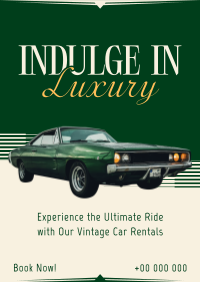 Luxury Vintage Car Poster Image Preview
