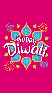 Diwali Festival Greeting Facebook Story Design