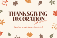 Thanksgiving Autumn Leaves Pinterest Cover Design