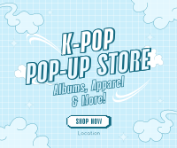 Kpop Pop-Up Store Facebook Post Design