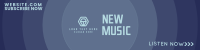 New Music Button LinkedIn Banner Image Preview