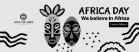 Africa Day Masks Facebook cover Image Preview