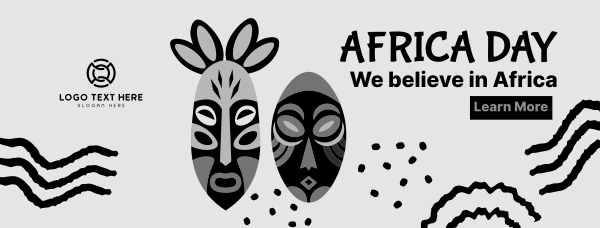 Africa Day Masks Facebook Cover Design Image Preview