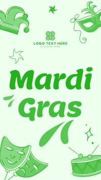 Mardi Gras Facebook Story Preview