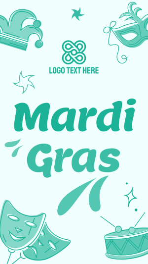 Mardi Gras Facebook story Image Preview