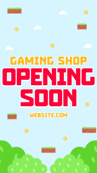Game Shop Opening Instagram Reel Image Preview