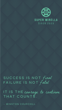 Failure Isn't Fatal Instagram story Image Preview