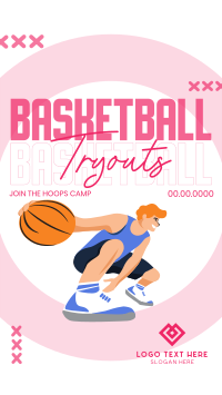 Basketball Tryouts Instagram story Image Preview
