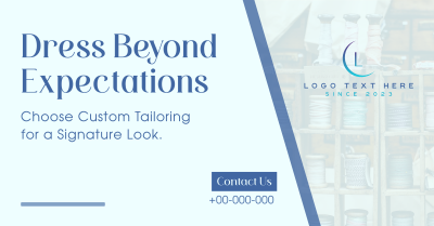 Custom Tailoring Facebook ad Image Preview