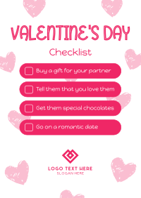 Valentine's Checklist Flyer Image Preview