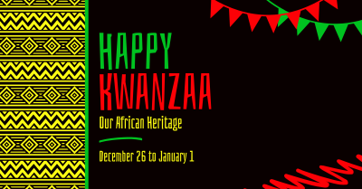 Ethnic Kwanzaa Heritage Facebook ad Image Preview