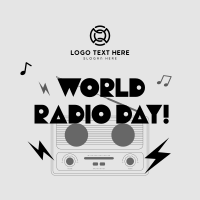 Radio Day Celebration Instagram Post Design