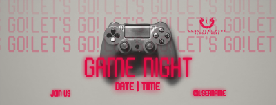 Game Night Console Facebook cover Image Preview