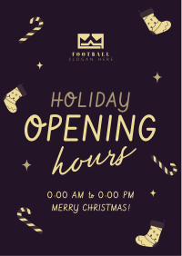 Quirky Holiday Opening Flyer Design