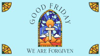 Good Friday Stained Glass Facebook event cover Image Preview