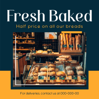 Fresh Baked Bread Instagram Post Design