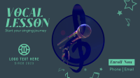 Vocal Lesson Facebook Event Cover Design