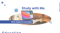 Study With Me YouTube Banner Design