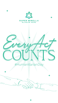 Humanitarian Day Doodles Facebook Story Image Preview