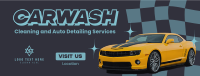 Carwash Cleaning Service Facebook cover Image Preview