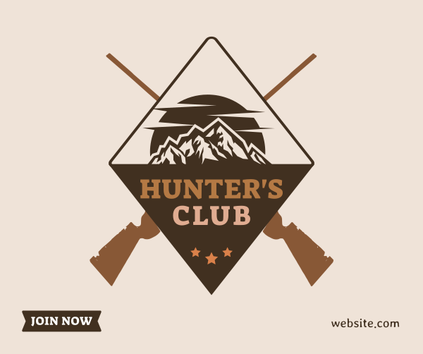 Hunters Club Facebook Post Design Image Preview