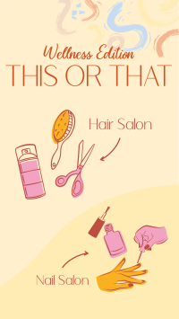This or That Wellness Salon Instagram Story Design