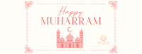 Decorative Islamic New Year Facebook Cover Design