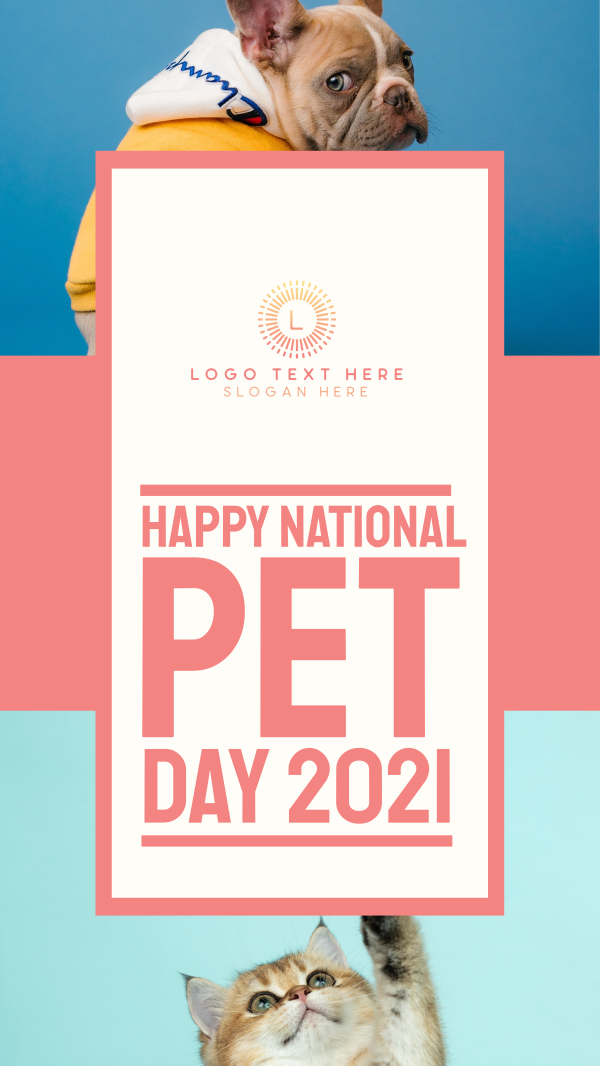 Love Your Pet Day Facebook Story Design Image Preview