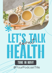 Health Wellness Podcast Poster Design