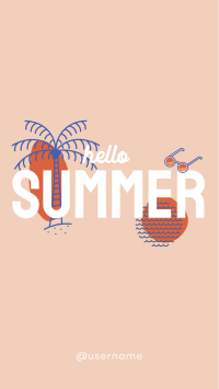 Hello Summer TikTok Video Design