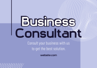 Trusted Business Consultants Postcard Design