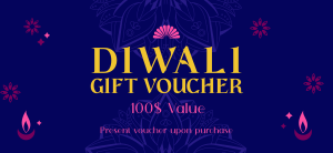 Happy Diwali Greeting Gift Certificate Image Preview