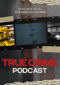 Scrapbook Crime Podcast Poster Design
