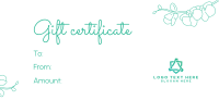 Fancy Floral Gift Certificate | BrandCrowd Gift Certificate Maker