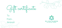 Fancy Floral Gift Certificate Image Preview